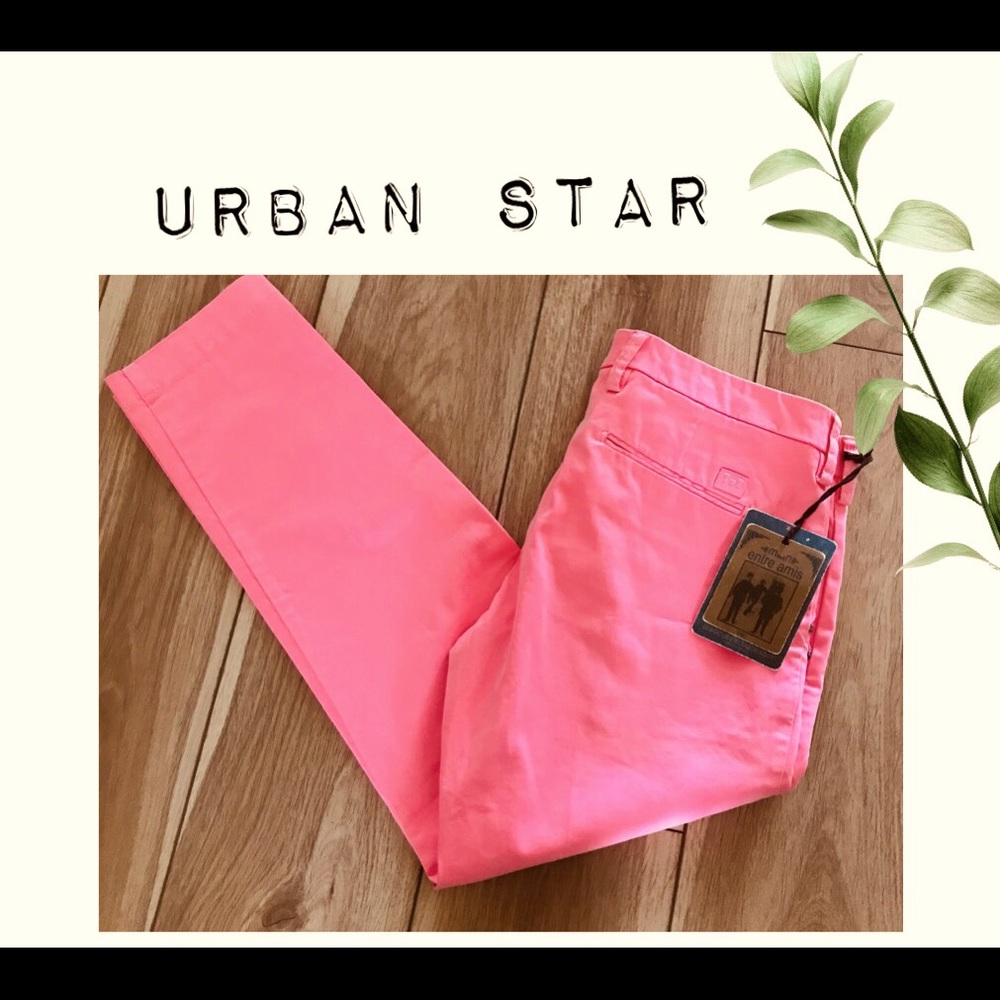 URBAN STAR 🦩entre amis Donna Colored Jeans ROSA Sz:10